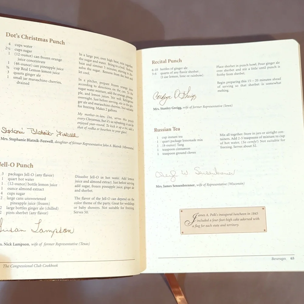 The Congressional Club Cookbook 14th Edition 2005